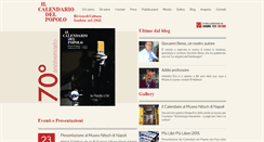 Desktop Screenshot of calendariodelpopolo.it