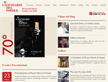 Tablet Screenshot of calendariodelpopolo.it